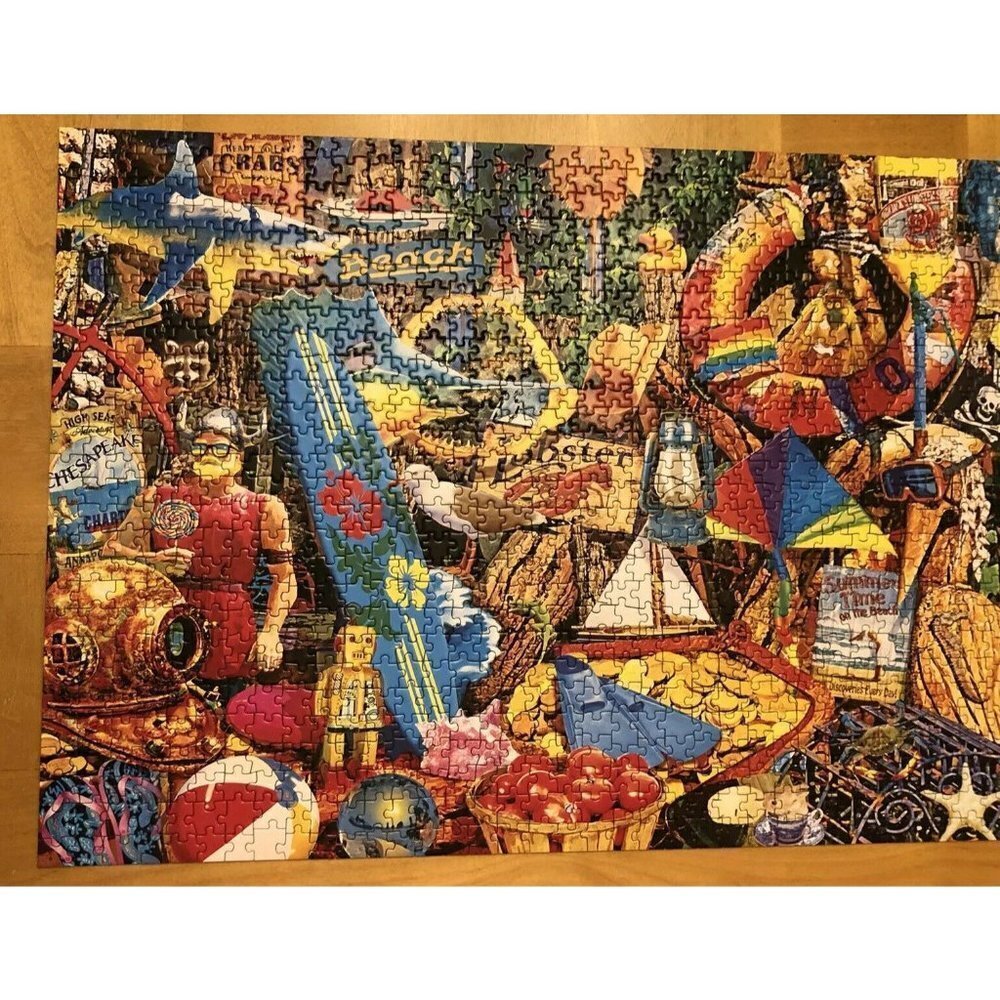 MasterPieces Flashbacks 1000Pc Puzzle “Beach Time Flea Market”